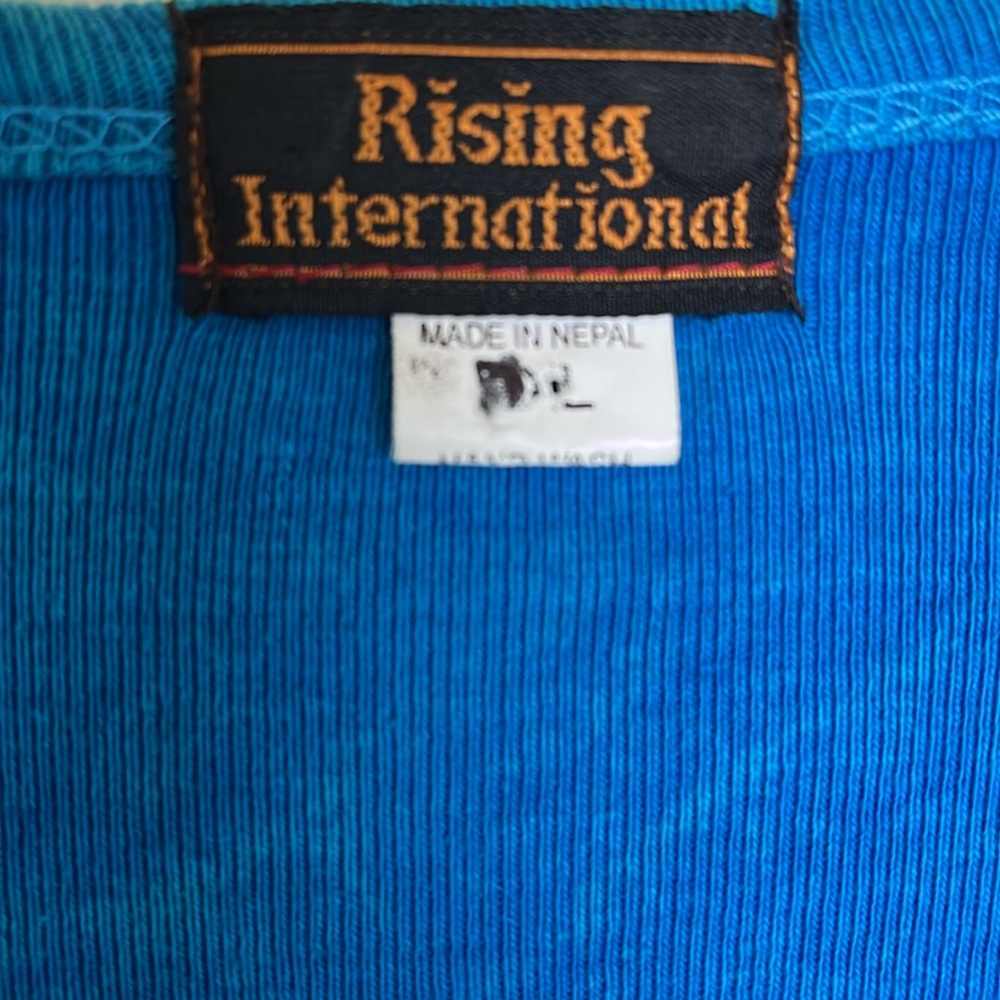 Rising International Boho Patchwork Flower Butter… - image 5